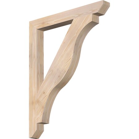 Ekena Millwork Funston Slat Smooth Bracket, Douglas Fir, 3 1/2"W x 32"D x 40"H BKT04X32X40FST06SDF